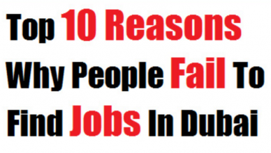 Top 10 Reasons why people fail to find jobs in Dubai